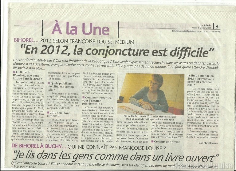 francosie louise medium vu dans la presse