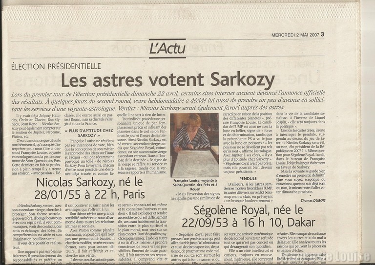 les astres votes par francoise louise